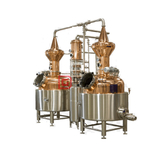 200 galonový měděný sloupcový destilační destilační systém pro destilaci